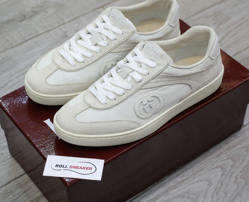 Giày Gucci Interlocking G Sneaker 'White Suede' Chuẩn 99% Auth