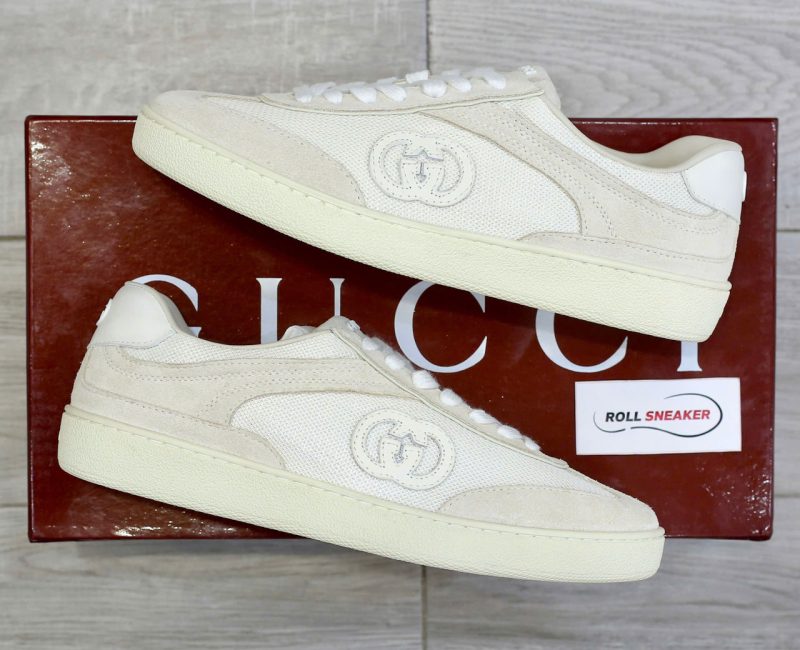 Giày Gucci Interlocking G Sneaker 'White Suede' Chuẩn 99% Auth