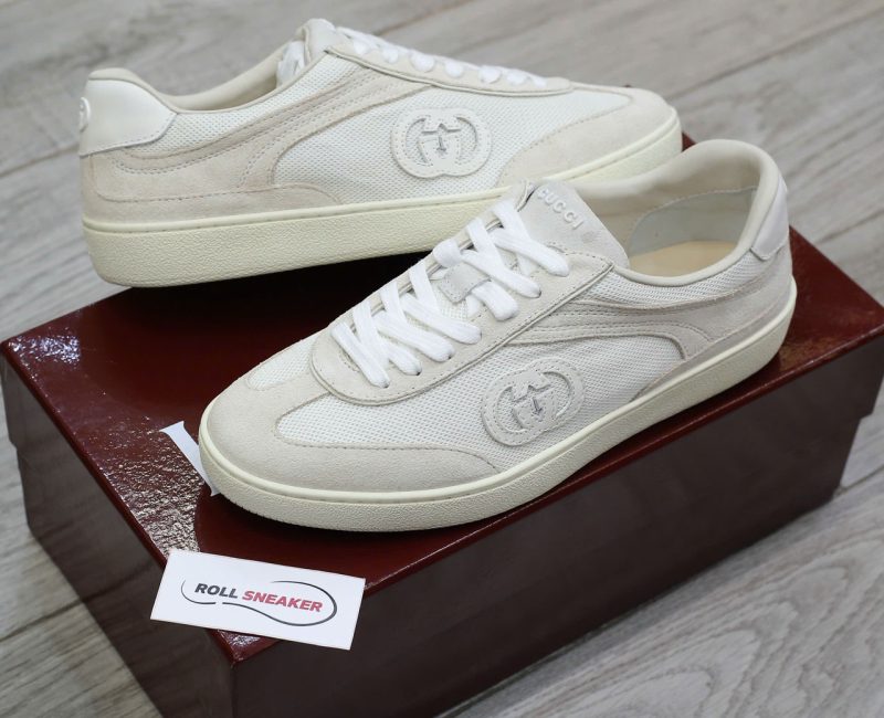 Giày Gucci Interlocking G Sneaker 'White Suede' Chuẩn 99% Auth