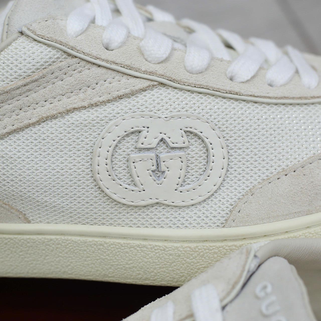 Giày Gucci Interlocking G Sneaker 'White Suede' Chuẩn 99% Auth