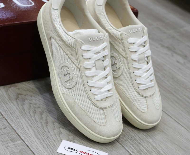 Giày Gucci Interlocking G Sneaker 'White Suede' Chuẩn 99% Auth