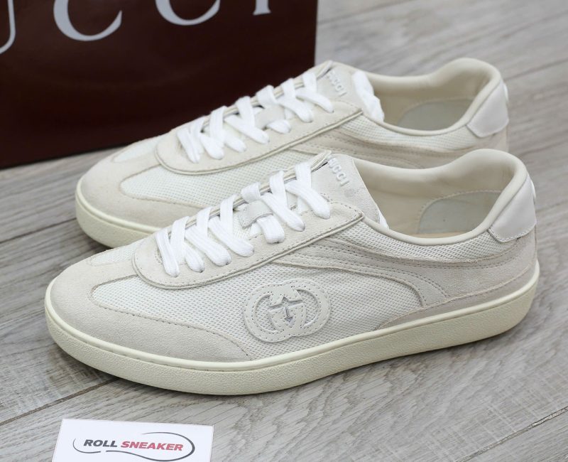 Giày Gucci Interlocking G Sneaker 'White Suede' Chuẩn 99% Auth