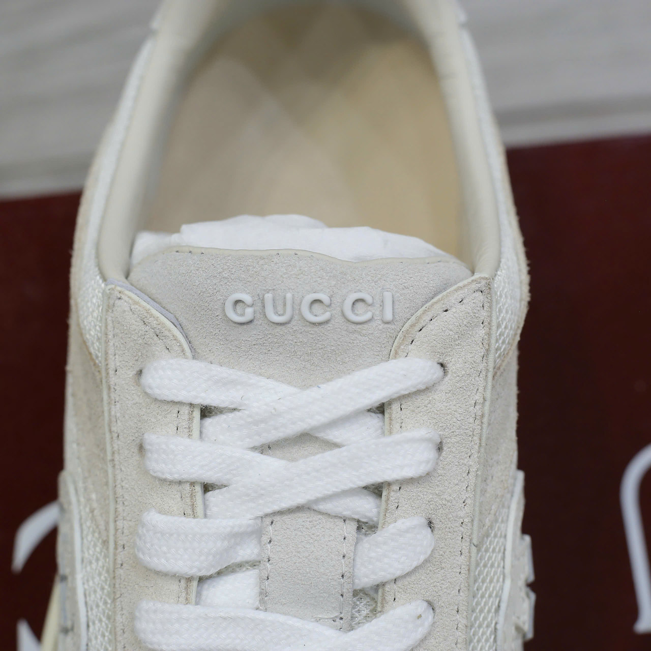 Giày Gucci Interlocking G Sneaker 'White Suede' Chuẩn 99% Auth