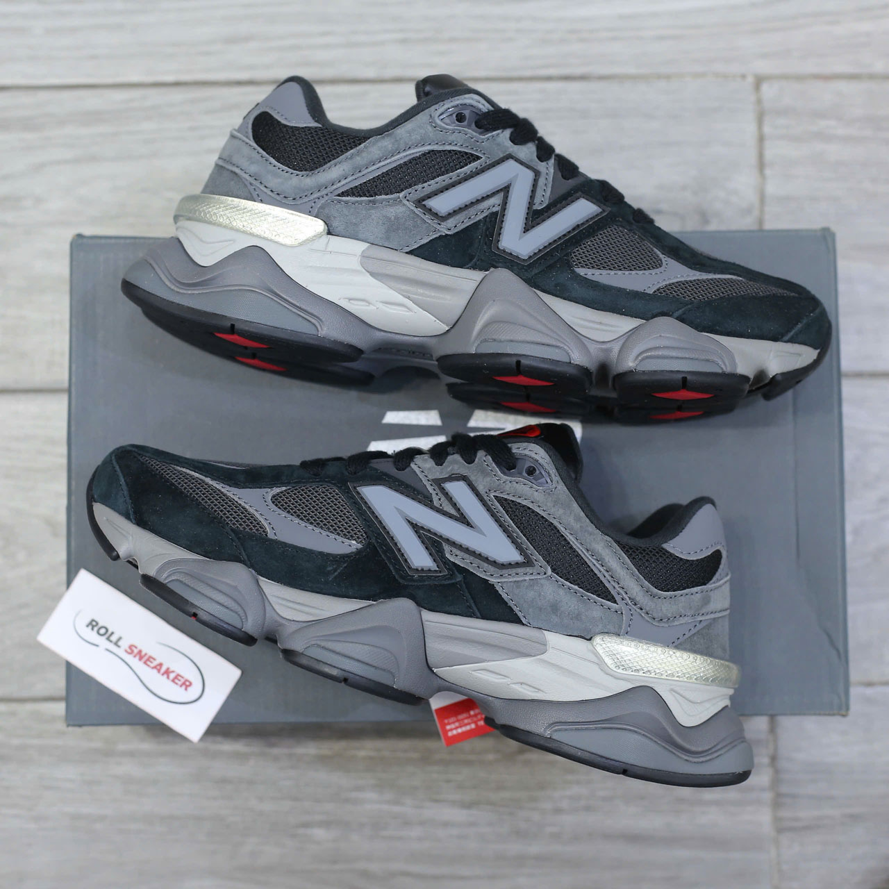 Giày New Balance 9060 Black Castlerock Grey Chuẩn 99% Auth