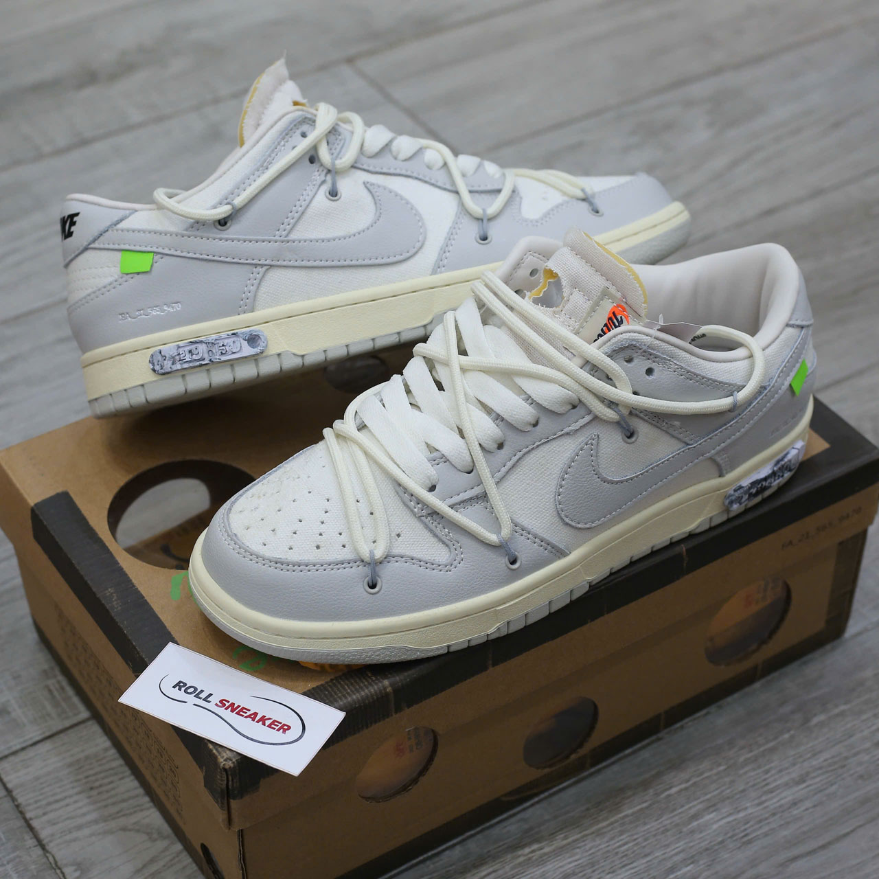 Giày Nike Off-White x Dunk Low ‘Lot 49 Of 50’ Chuẩn 99% Auth