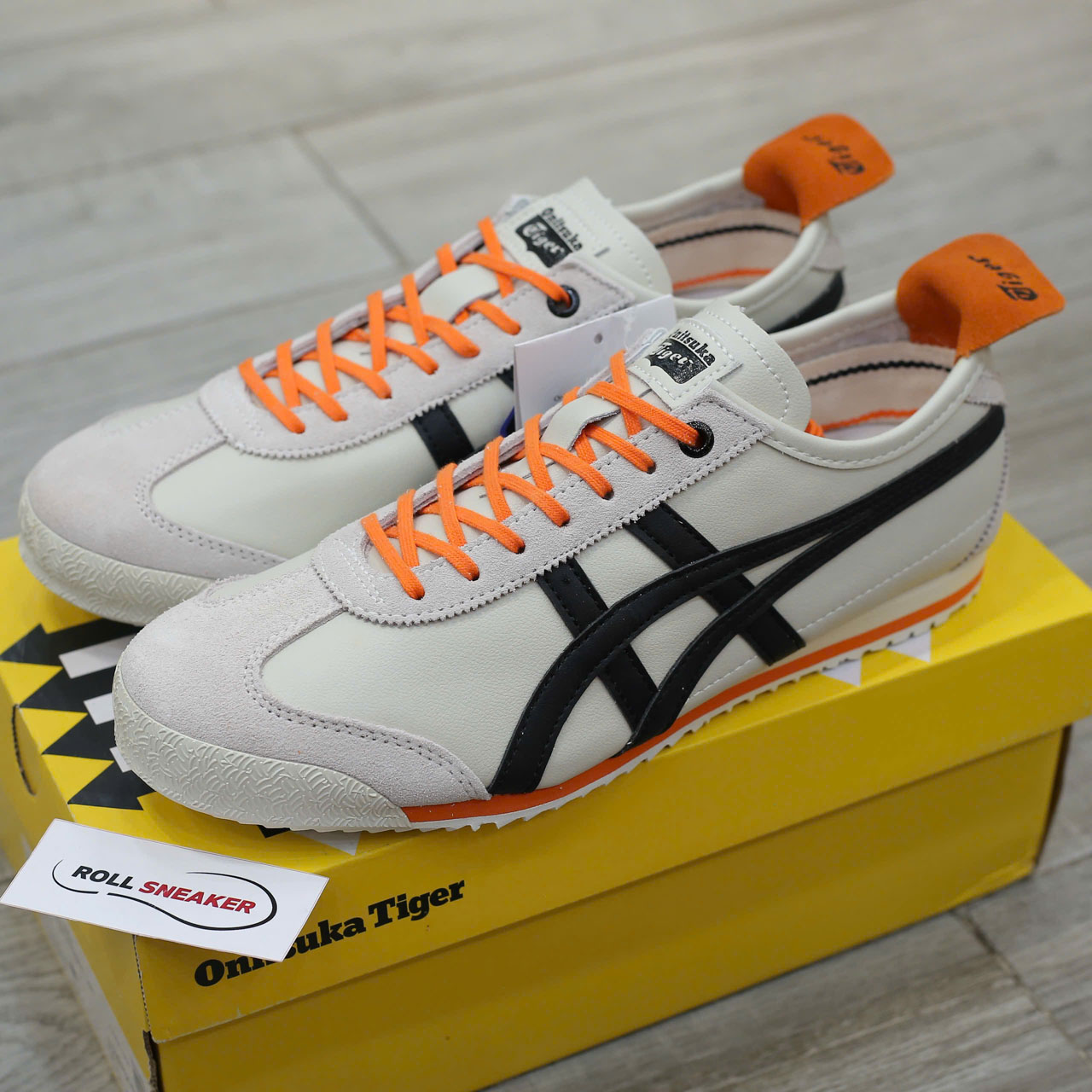 Giày Onitsuka Tiger Mexico 66 SD Cream Black Orange