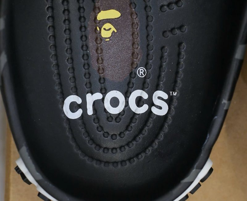 Dép Crocs Classic Clog x A Bathing Ape ABC Camo Black Like Auth