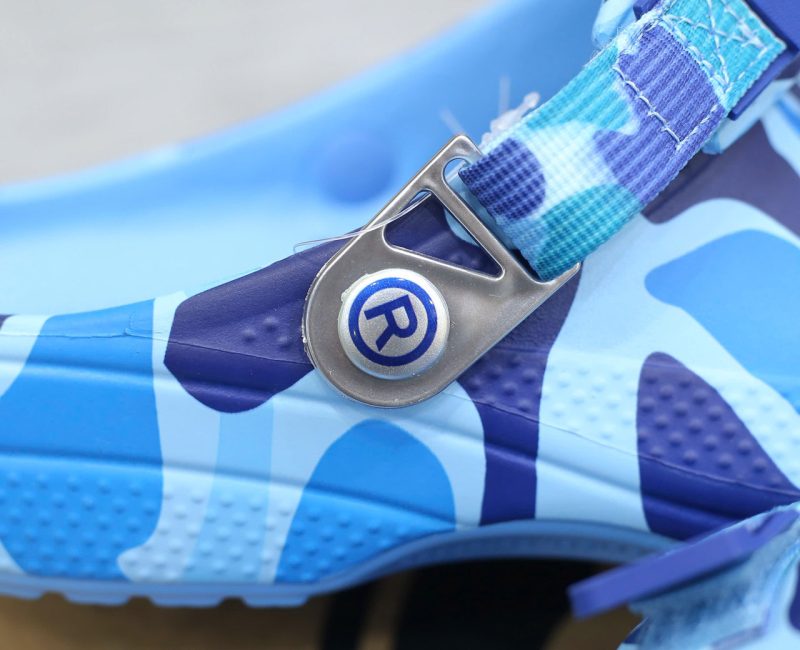 Dép Crocs Classic Clog x A Bathing Ape ABC Camo Blue Like Auth