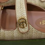 Dép Gucci Natural Double G-Plaque Raffia Best Quality