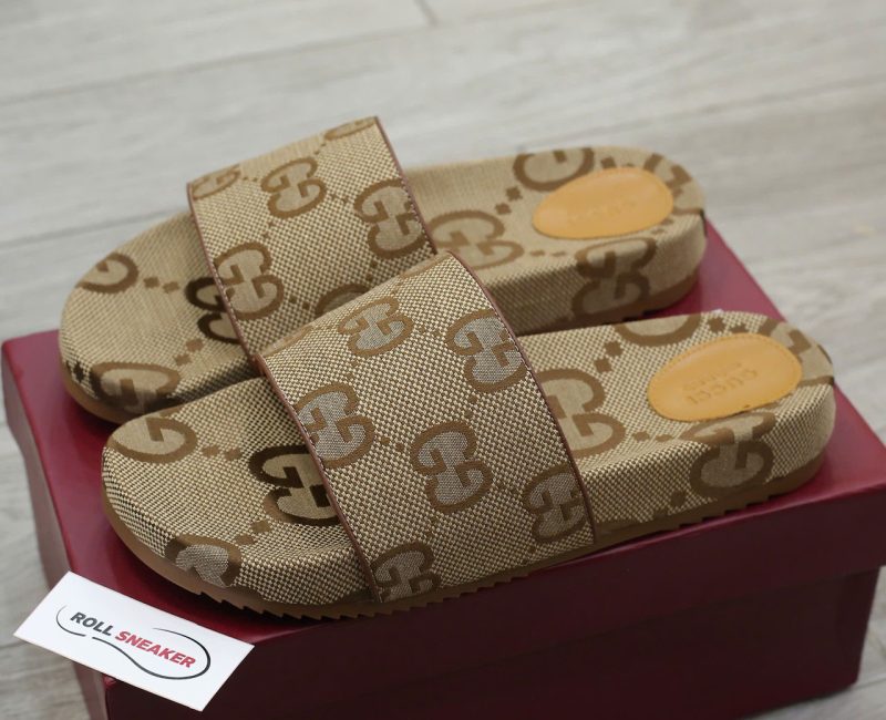 Dép Gucci Platform Slide Sandal 'Beige' Best Quality