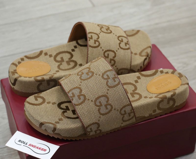 Dép Gucci Platform Slide Sandal 'Beige' Best Quality