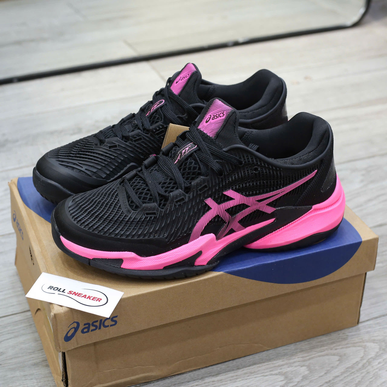 Giày Asics Court FF 3 ‘Black Hot Pink’ Best Quality
