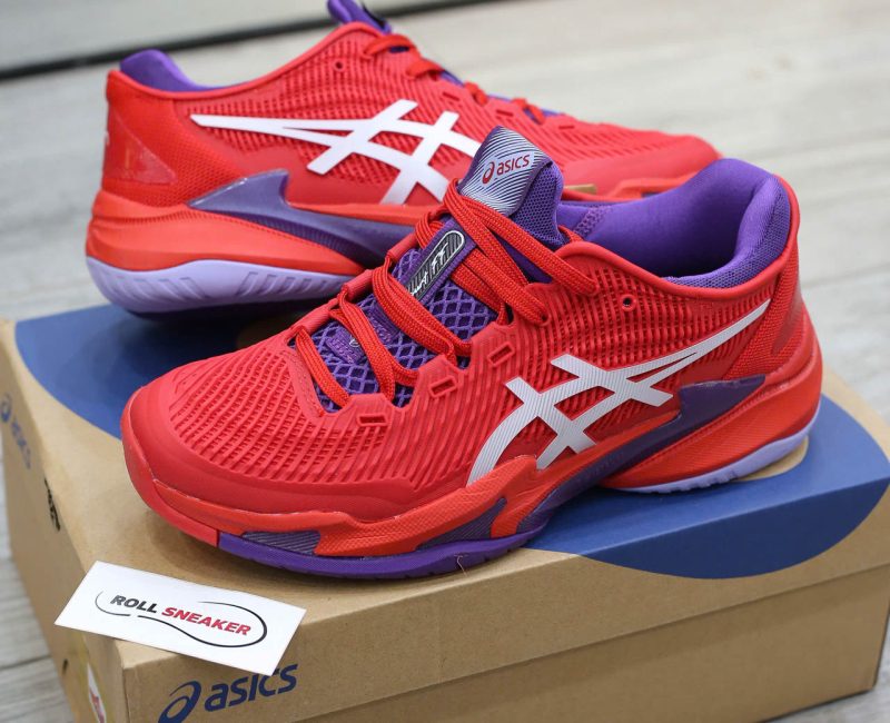 Giày ASICS Court FF 3 Novak ‘Classic Red White’ Best Quality