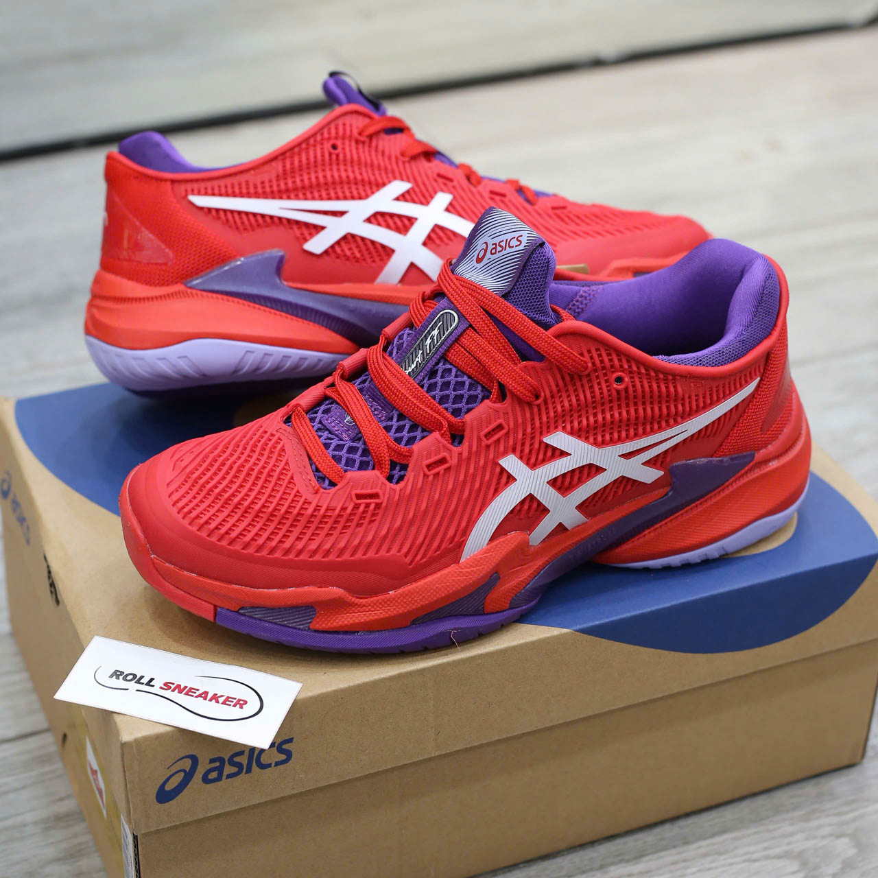 Giày ASICS Court FF 3 Novak ‘Classic Red White’ Best Quality