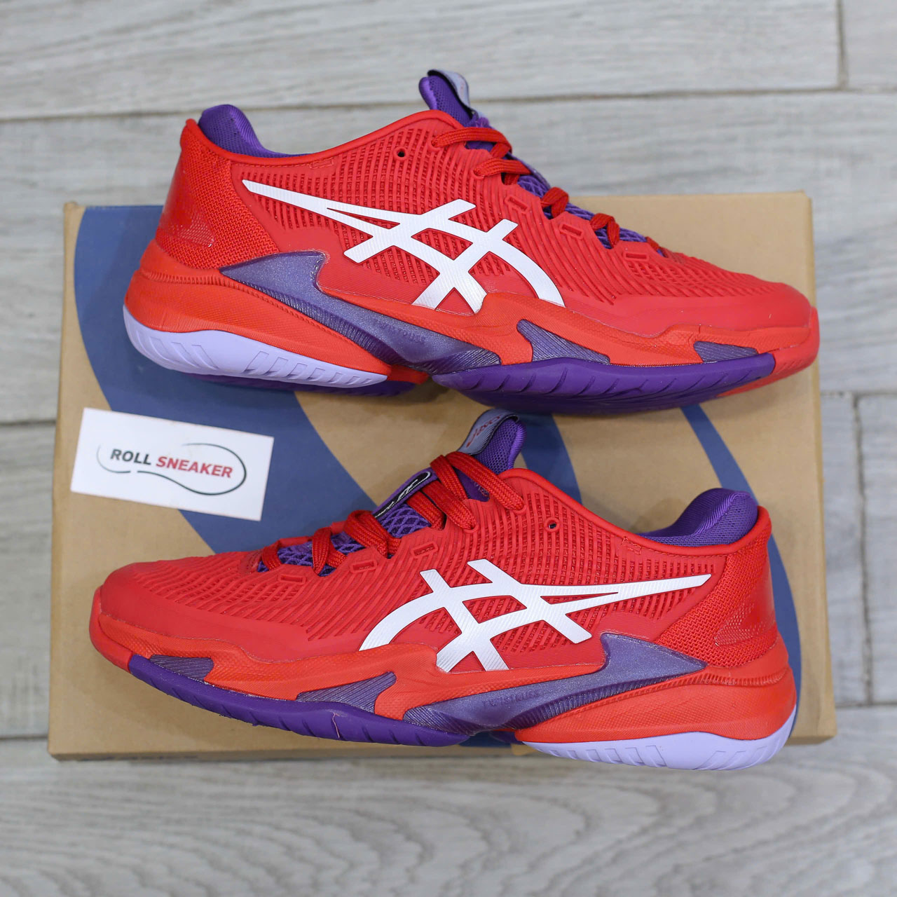 Giày ASICS Court FF 3 Novak ‘Classic Red White’ Best Quality