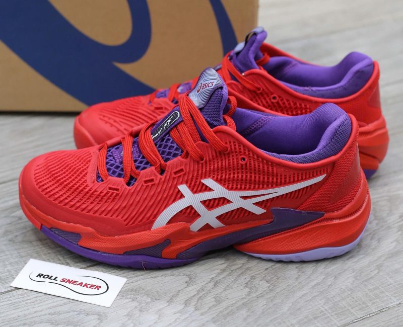 Giày ASICS Court FF 3 Novak ‘Classic Red White’ Best Quality