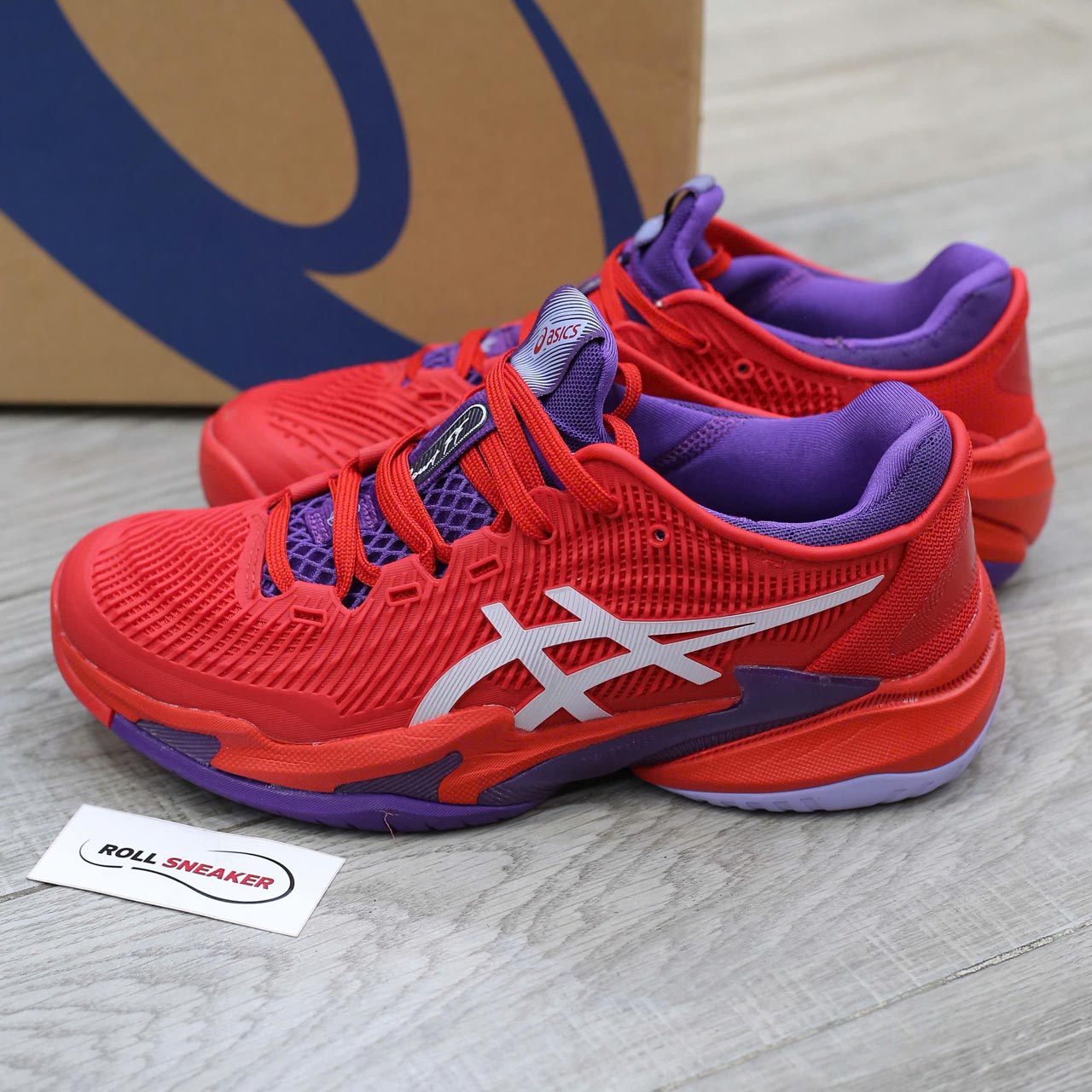 Giày ASICS Court FF 3 Novak ‘Classic Red White’ Best Quality