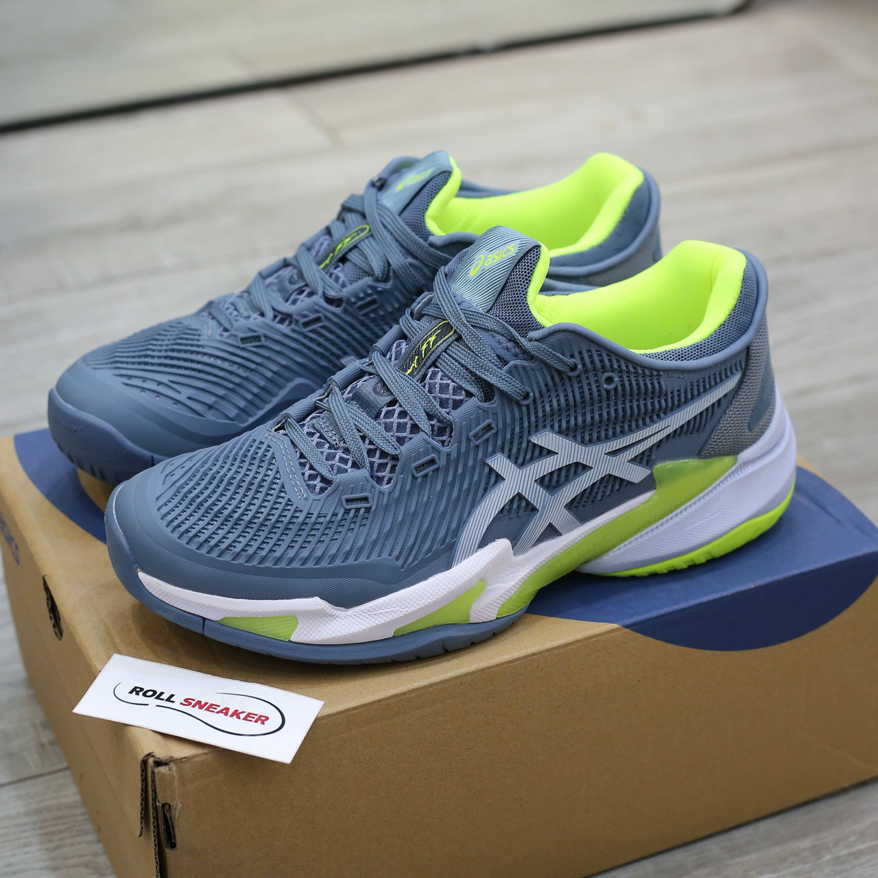 Giày Asics Court FF 3 'Steel Blue' Best Quality