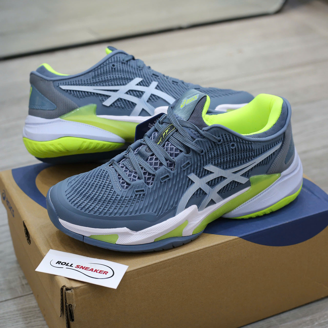 Giày Asics Court FF 3 'Steel Blue' Best Quality