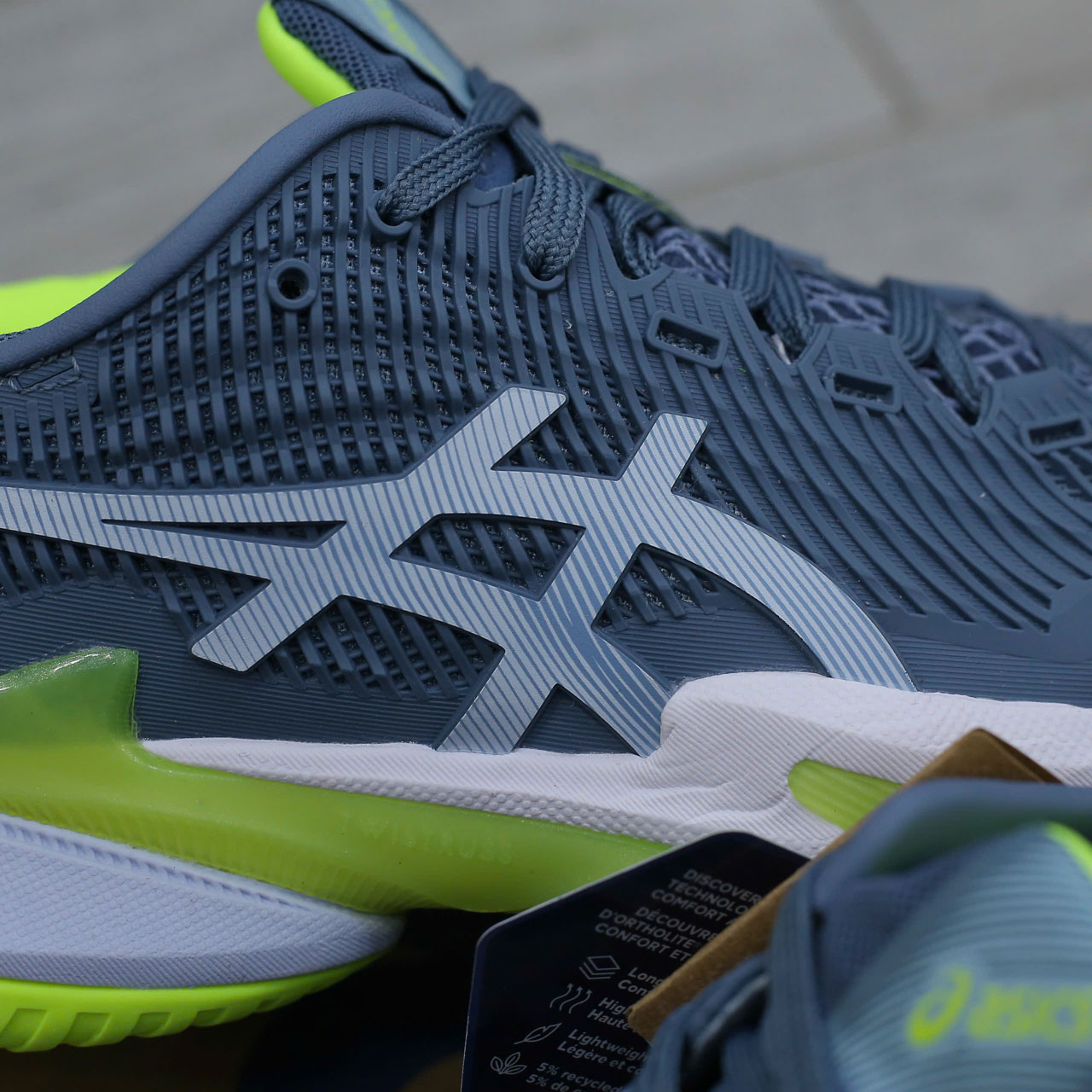Giày Asics Court FF 3 'Steel Blue' Best Quality