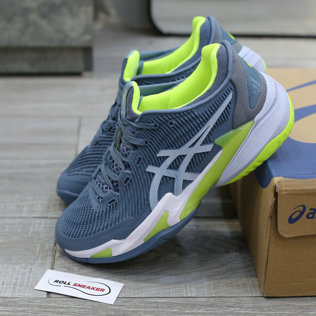 Giày Asics Court FF 3 'Steel Blue' Best Quality