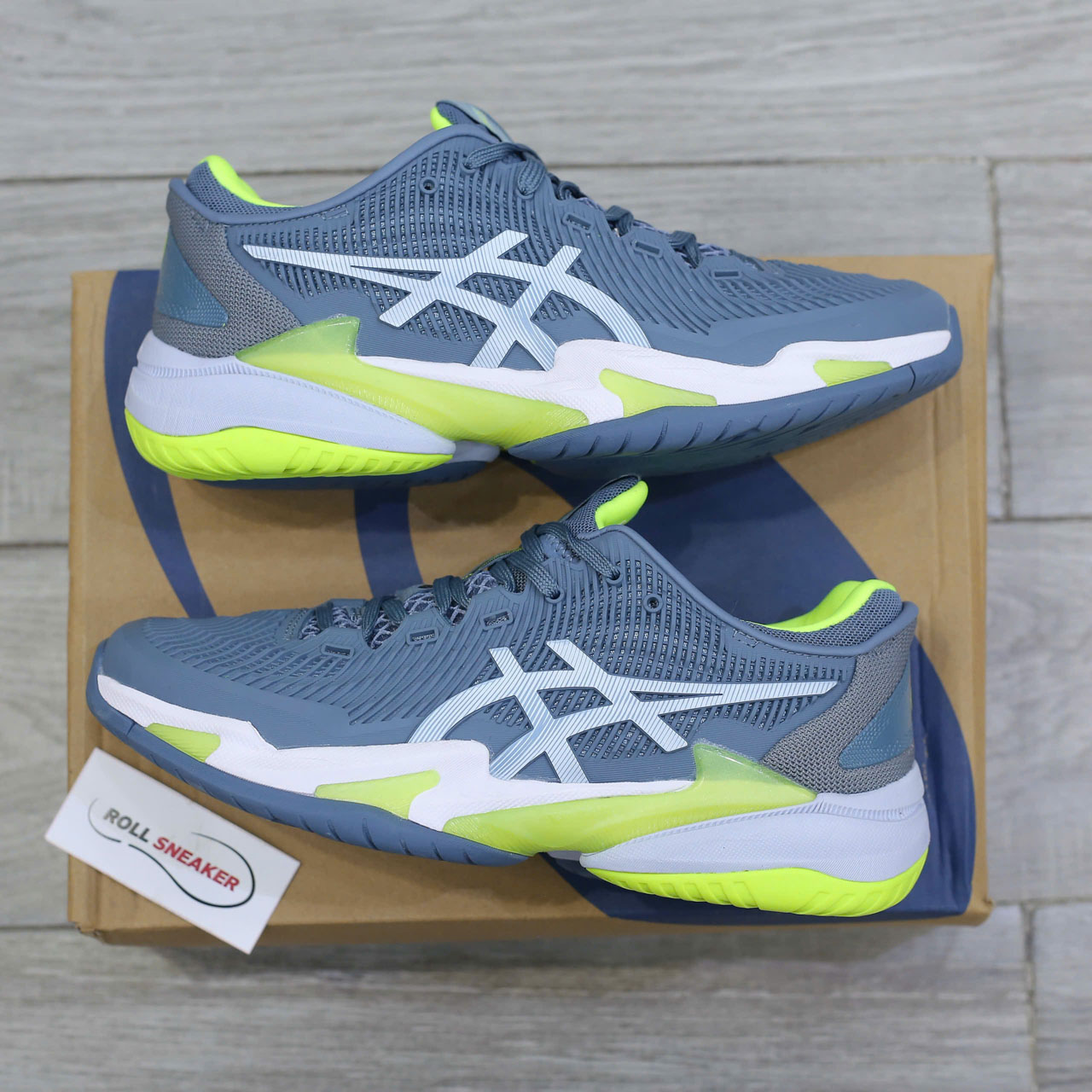 Giày Asics Court FF 3 'Steel Blue' Best Quality