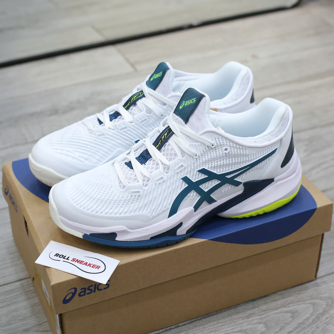 Giày Asics Court FF 3 ‘White Blue’ Best Quality