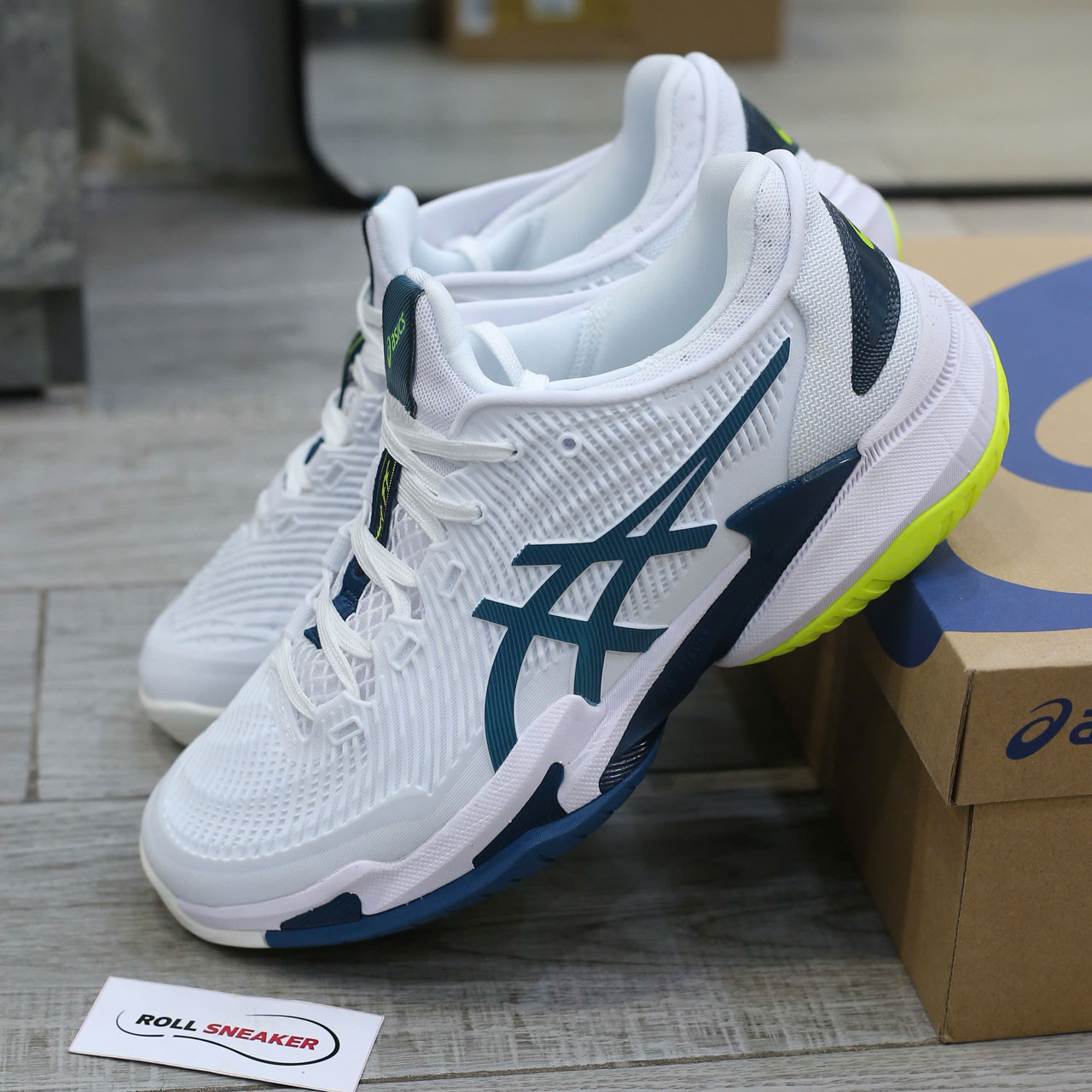 Giày Asics Court FF 3 ‘White Blue’ Best Quality