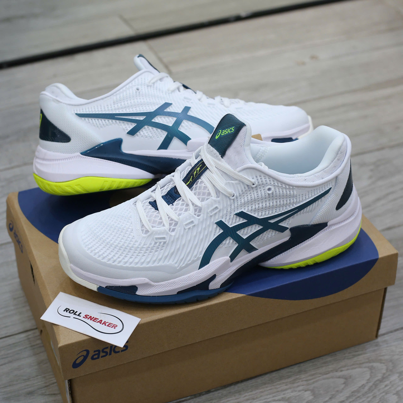 Giày Asics Court FF 3 ‘White Blue’ Best Quality
