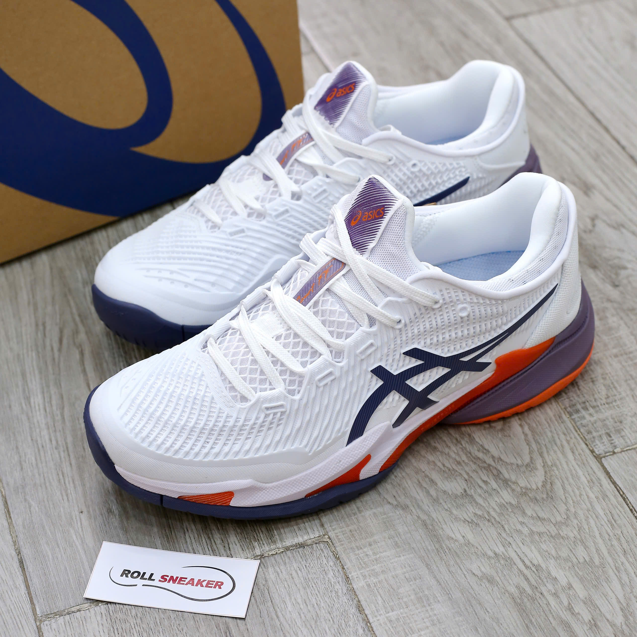Giày Asics Court FF 3 White Greyish Purple Best Quality