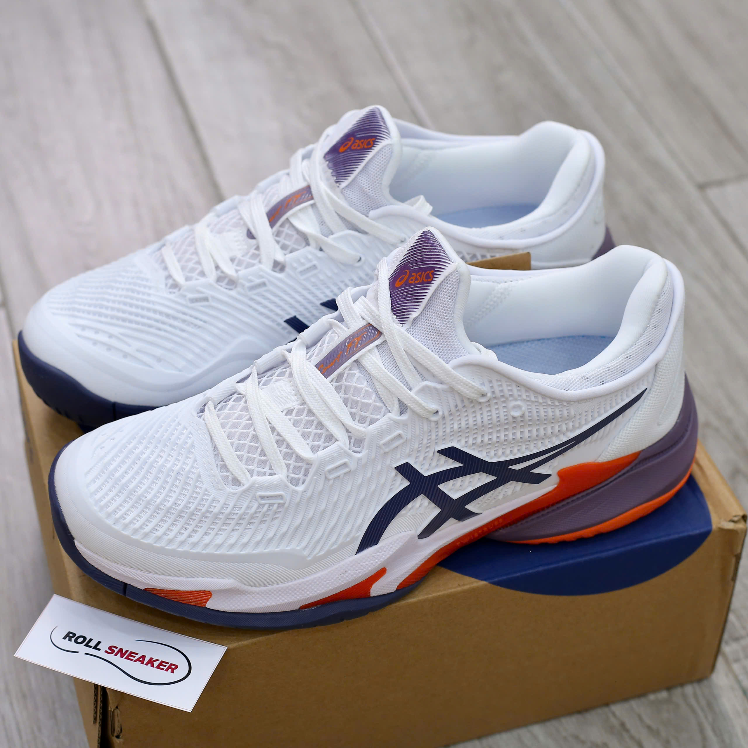 Giày Asics Court FF 3 White Greyish Purple Best Quality