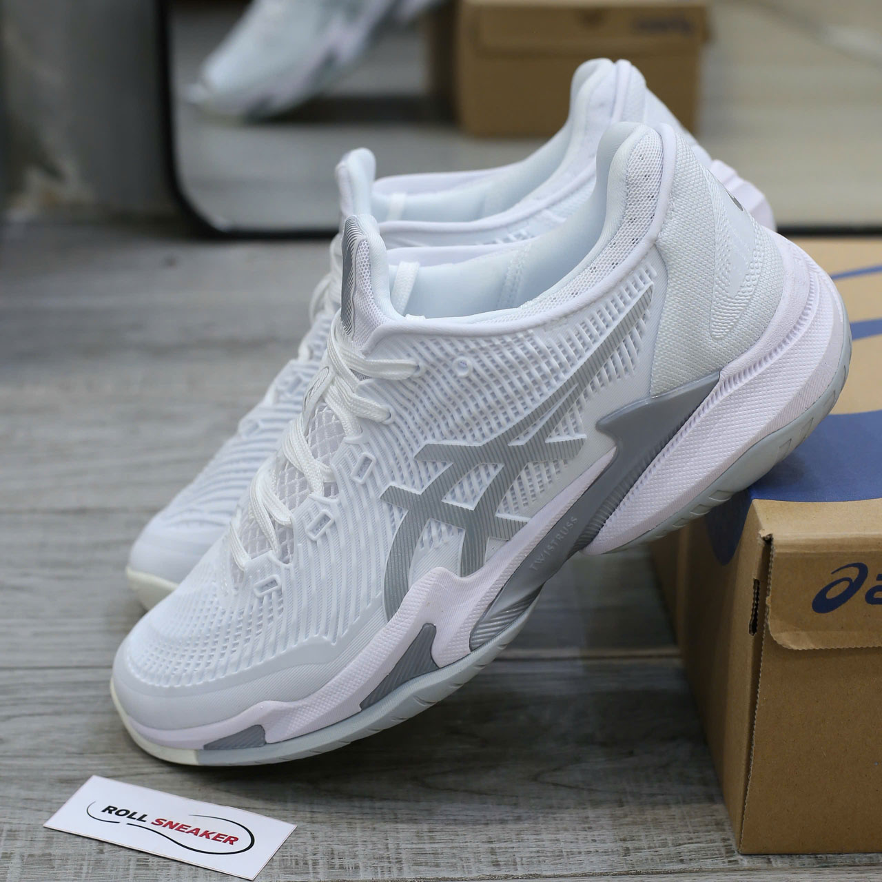 Giày ASICS Court FF 3 ‘White Pure Silver’ Best Quality