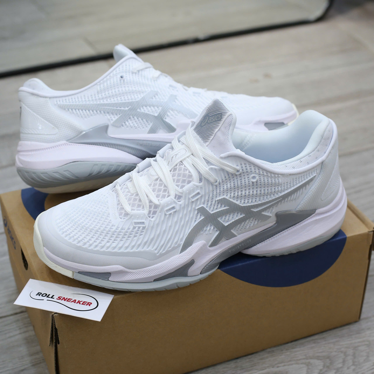 Giày ASICS Court FF 3 ‘White Pure Silver’ Best Quality