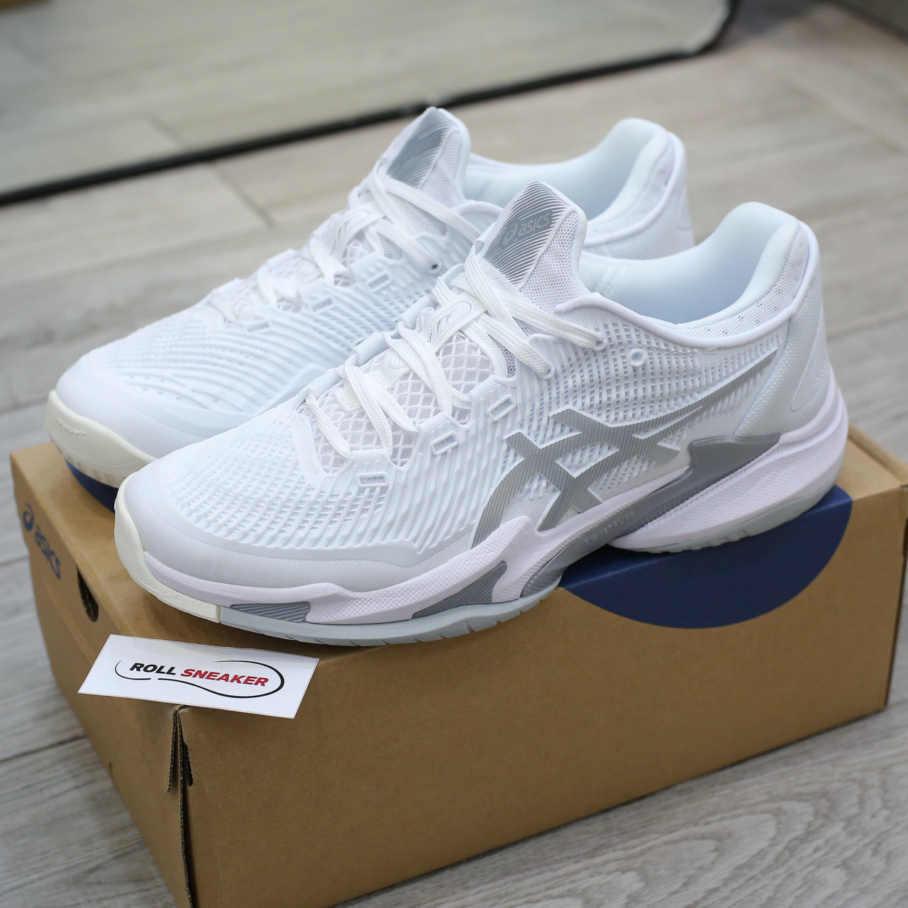Giày ASICS Court FF 3 ‘White Pure Silver’ Best Quality