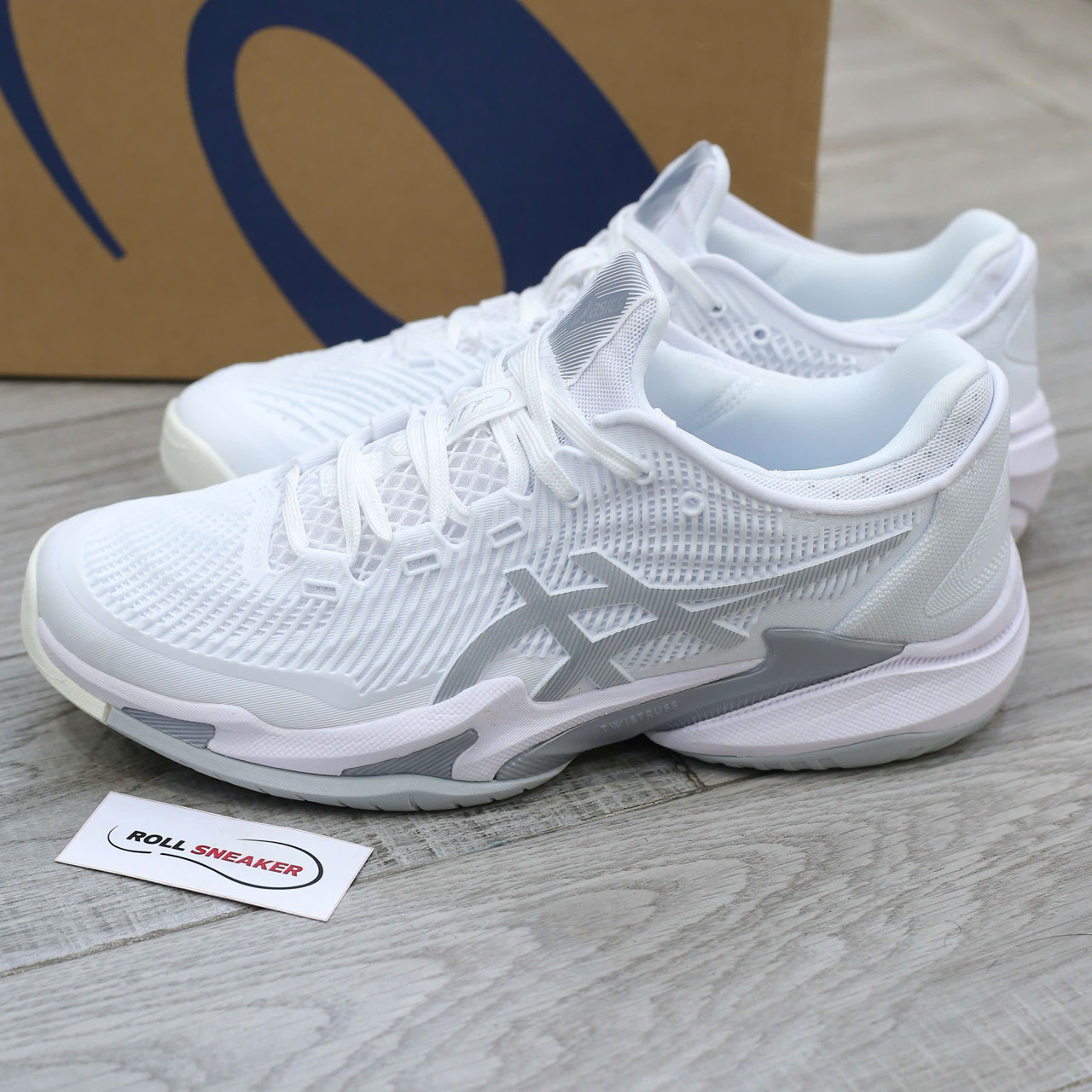 Giày ASICS Court FF 3 ‘White Pure Silver’ Best Quality