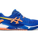 Giày Asics Gel-Resolution 9 Steel Blue Orange Best Quality