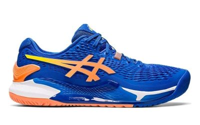 Giày Asics Gel-Resolution 9 Steel Blue Orange Best Quality