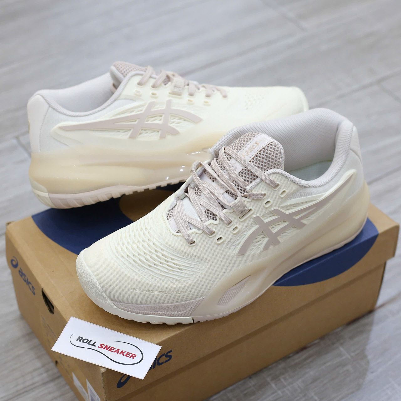 Giày Asics Gel-Resolution X Cream Mineral Beige Best Quality