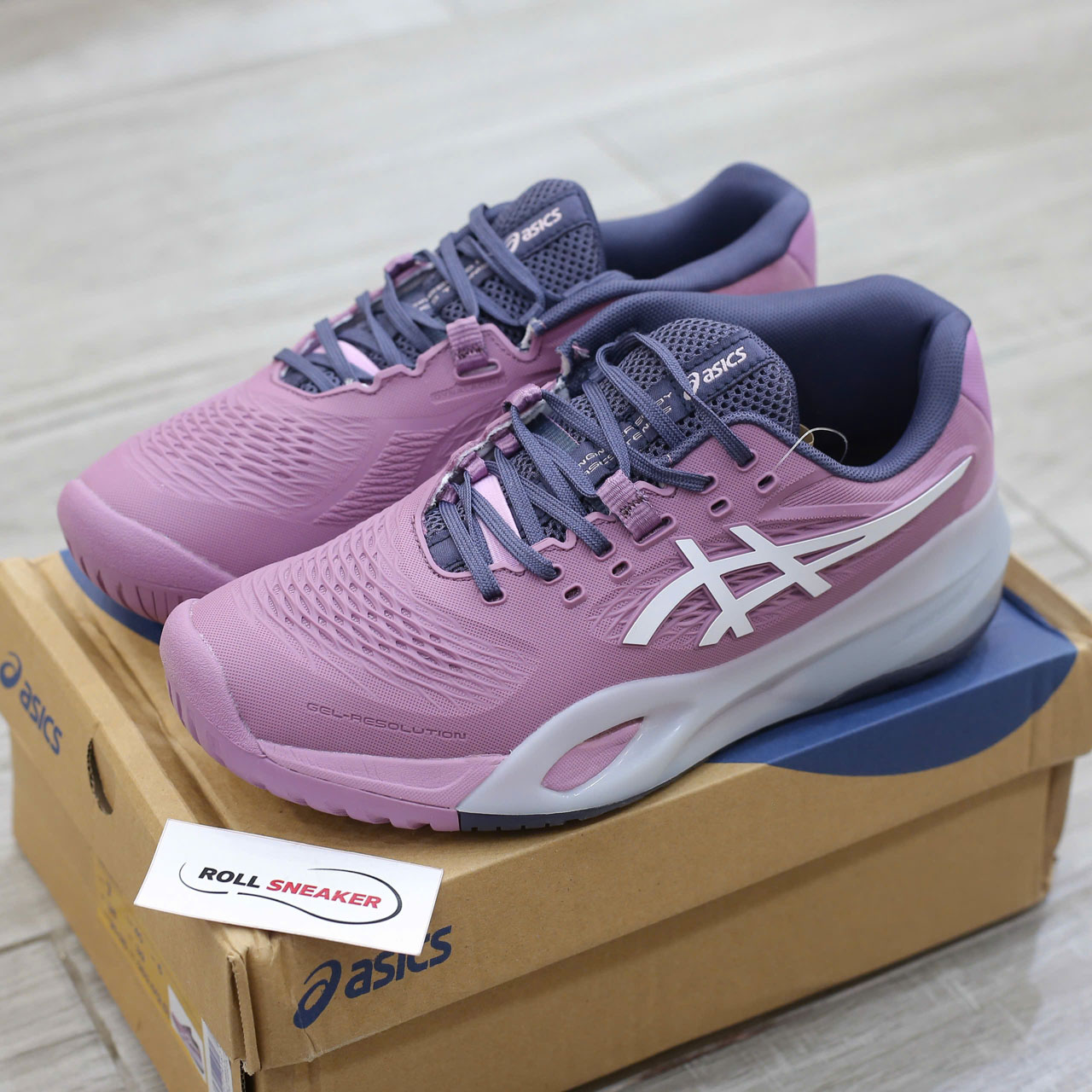 Giày Asics Gel-Resolution X Ube White Best Quality