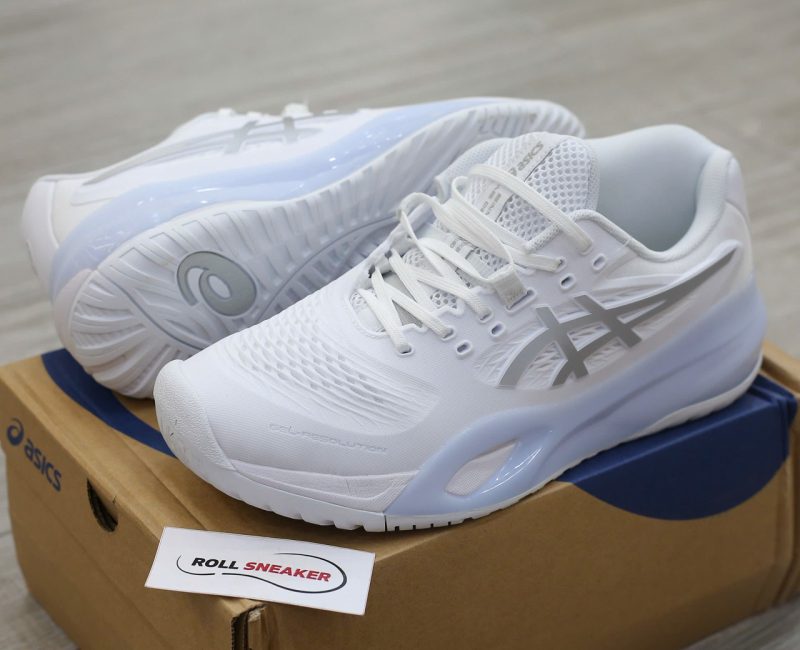 Giày Asics Gel-Resolution X White Pure Silver Best Quality