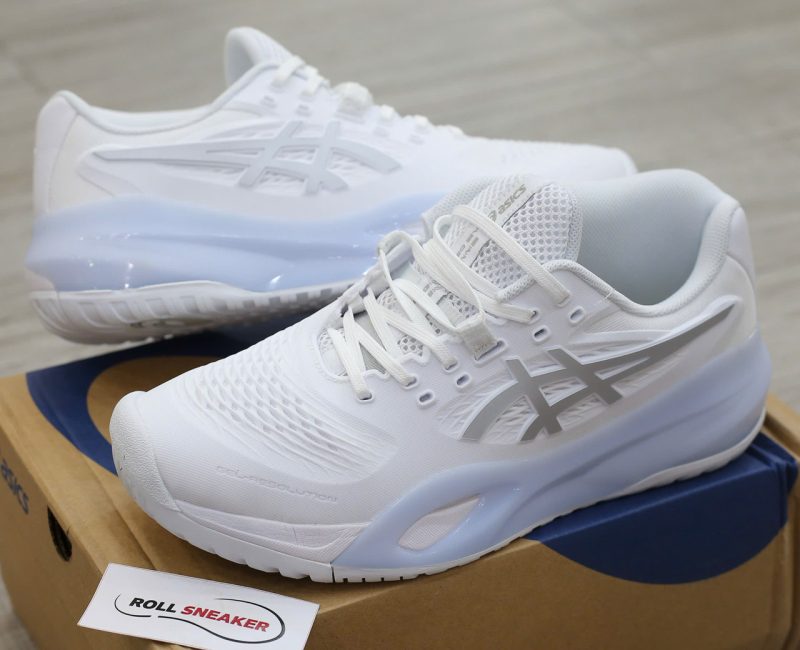 Giày Asics Gel-Resolution X White Pure Silver Best Quality