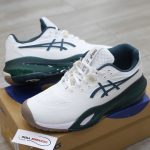 Giày Asics Gel-Resolution X White Saxon Green Best Quality