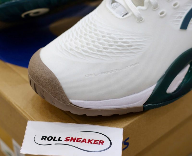 Giày Asics Gel-Resolution X White Saxon Green Best Quality