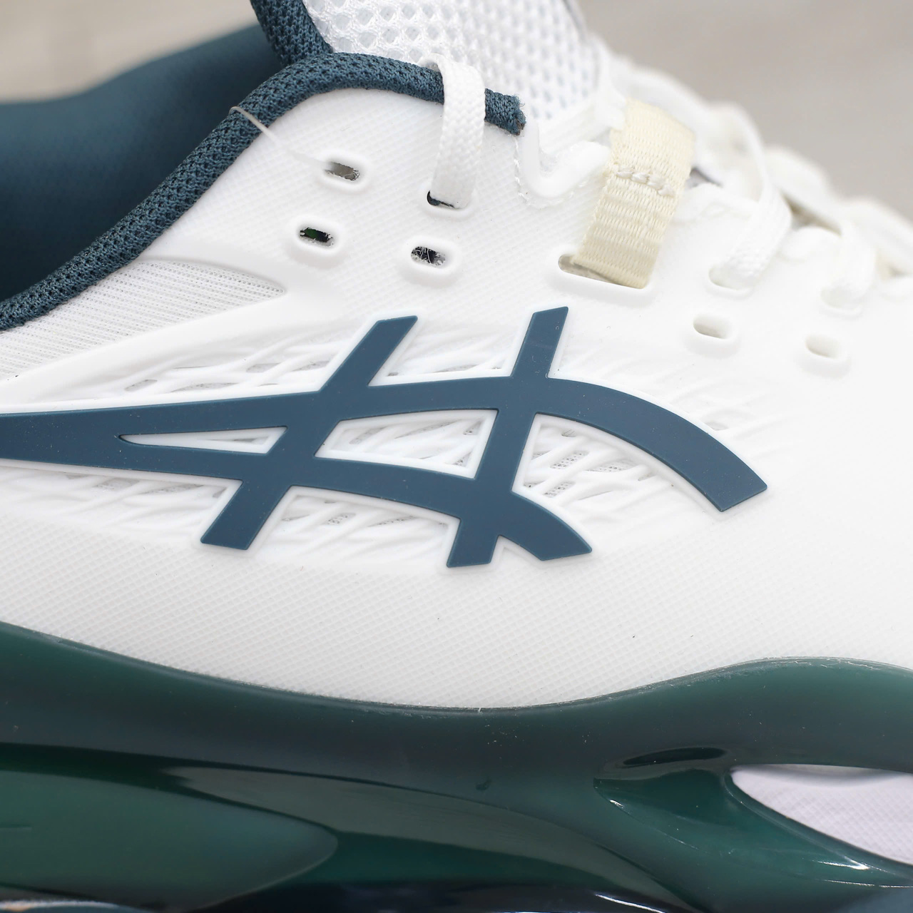 Giày Asics Gel-Resolution X White Saxon Green Best Quality