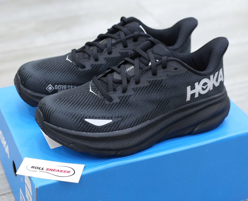 Giày Hoka One One Men Clifton 9 GTX Gore-Tex ‘Black’ Best Quality