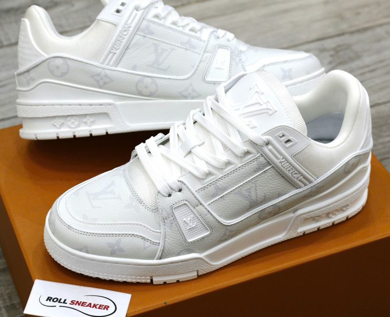 Giày Louis Vuitton LV Sneaker Weiß Monochrom Best Quality
