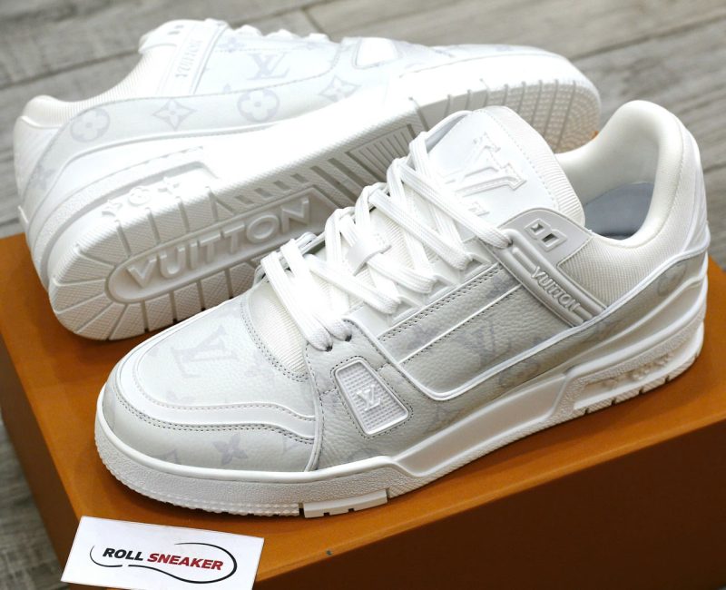 Giày Louis Vuitton LV Sneaker Weiß Monochrom Best Quality