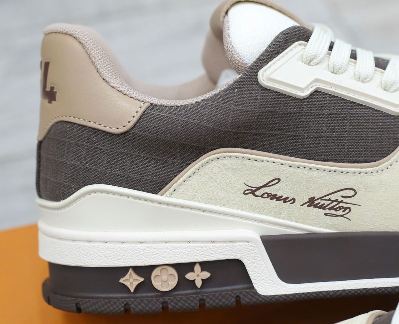 Giày Louis Vuitton Lv Trainer #54 Signature Brown Best Quality