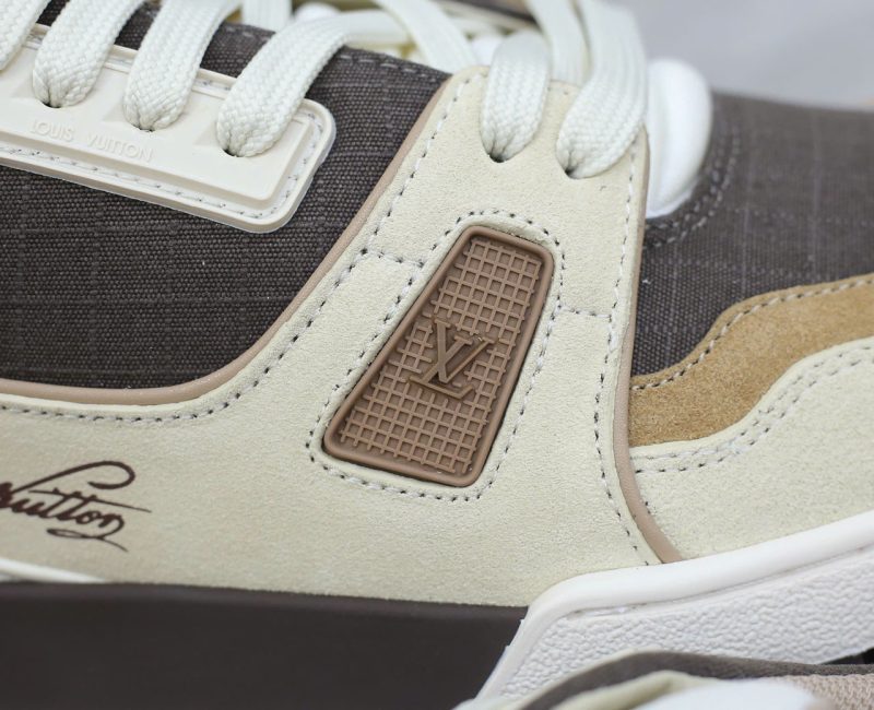 Giày Louis Vuitton Lv Trainer #54 Signature Brown Best Quality