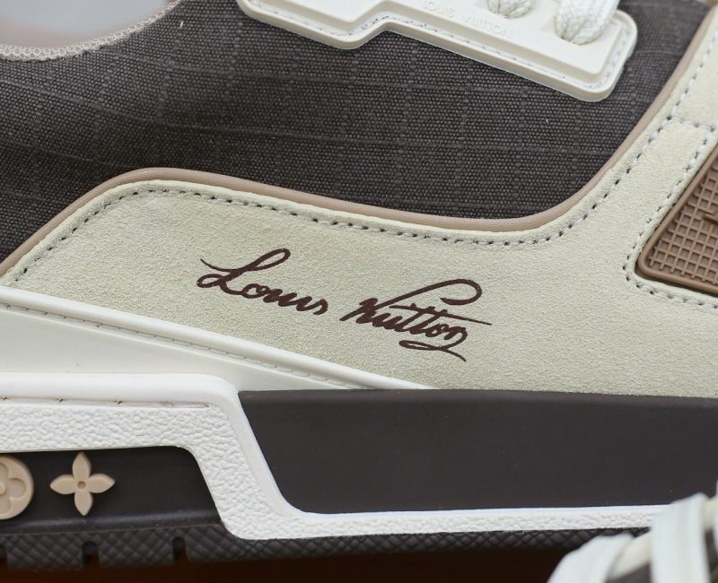 Giày Louis Vuitton Lv Trainer #54 Signature Brown Best Quality